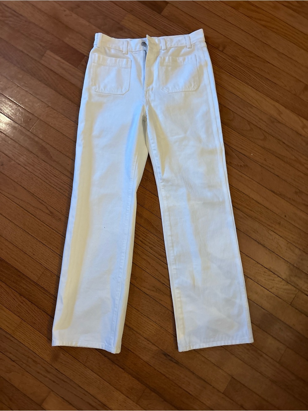 Madewell Cleo straight leg jean white size 28